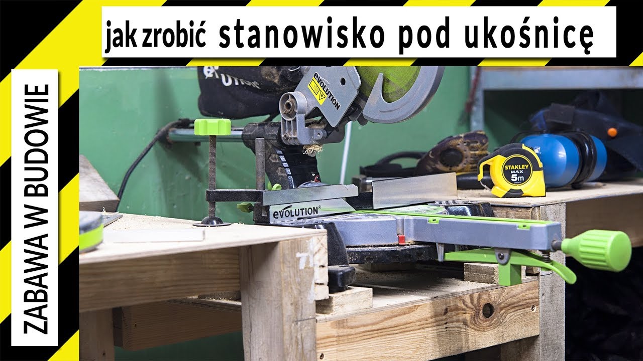 Jak zrobić stanowisko pod ukośnicę (z palet) / How to make a mitre stand