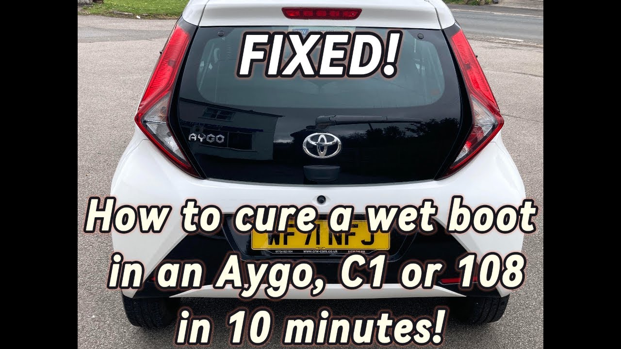 How I fix all Toyota Aygo, Peugeot 108 & Citroen C1 High Level Brake Light Leaks to cure a wet boot