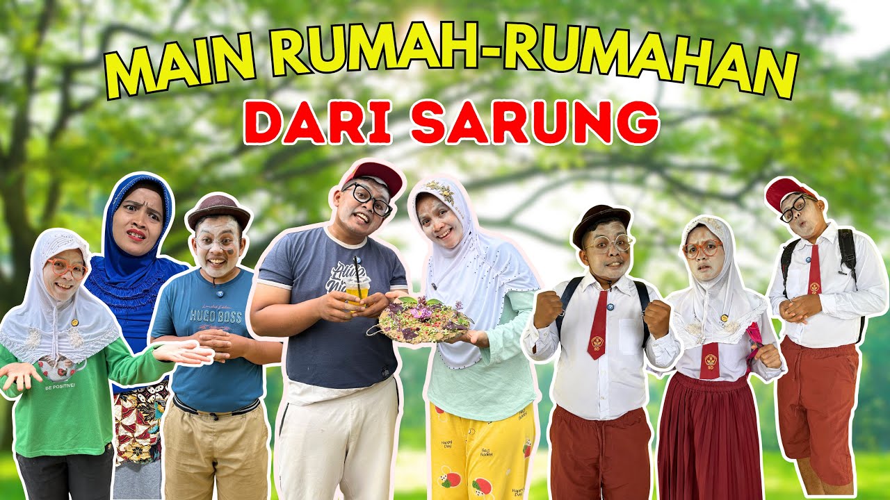 MAIN RUMAH-RUMAHAN DARI KAIN SARUNG