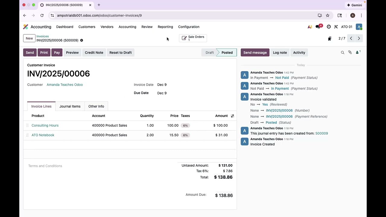 ACCOUNTANTS ⭐️ How to register Payments on Invoices in Odoo | Amanda Teaches Odoo
