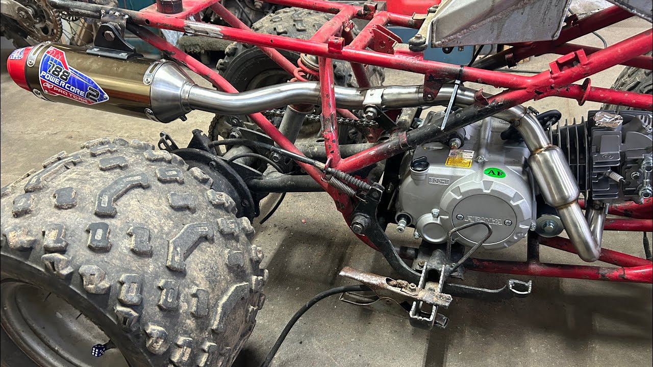 Trx90 frame with piranah 140 engine