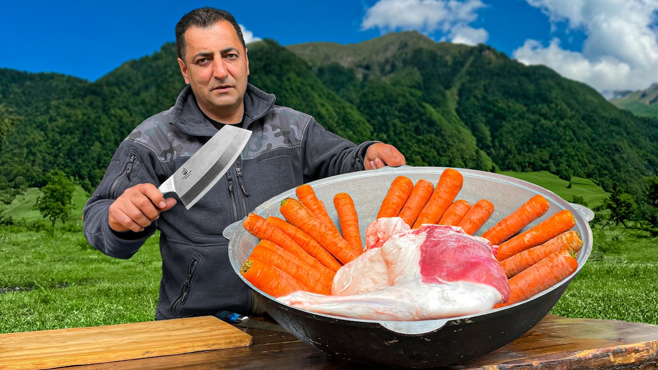 ¡Debes Conocer Esta Receta Deluxe De Pilaf Uzbeko! Cordero Jugoso Y Zanahorias Dulces Del Pueblo