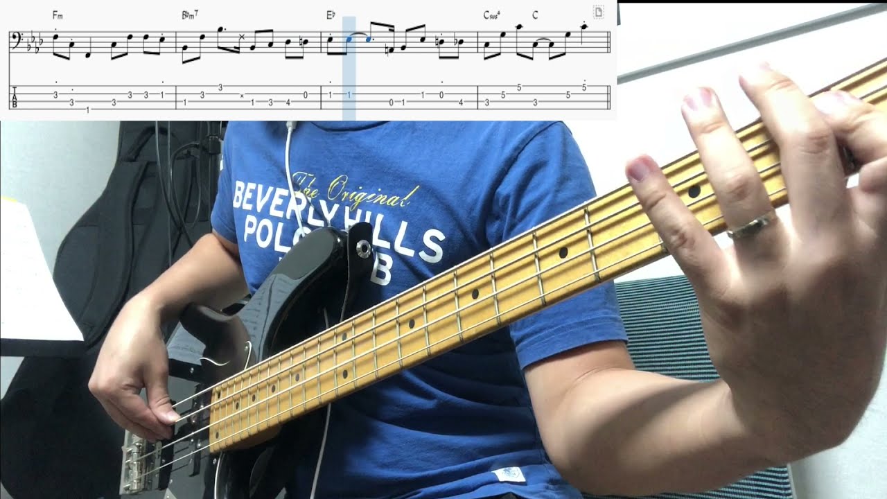 Fame - Irene Cara Bass Cover & Backing Track (With Tab)