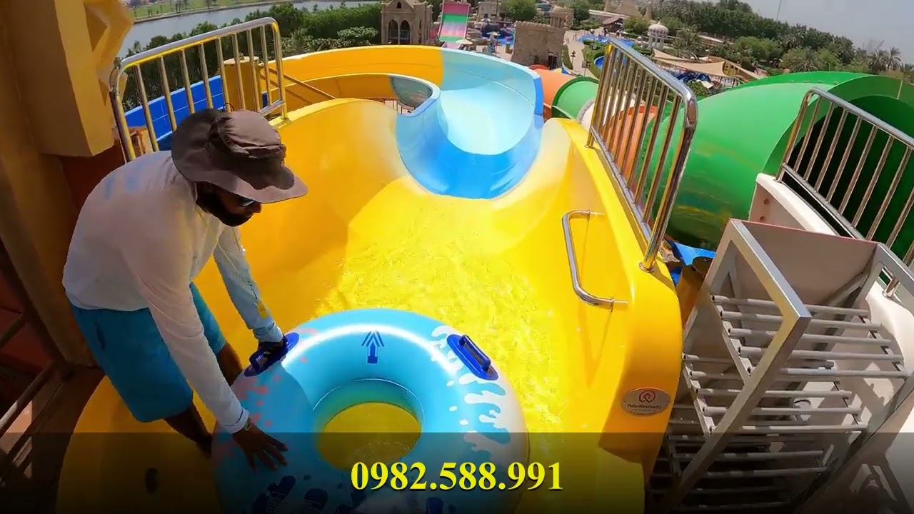 Máng trượt nước công viên, cầu trượt hồ bơi