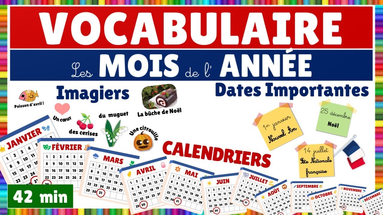 Compilation : Les mois de l'année