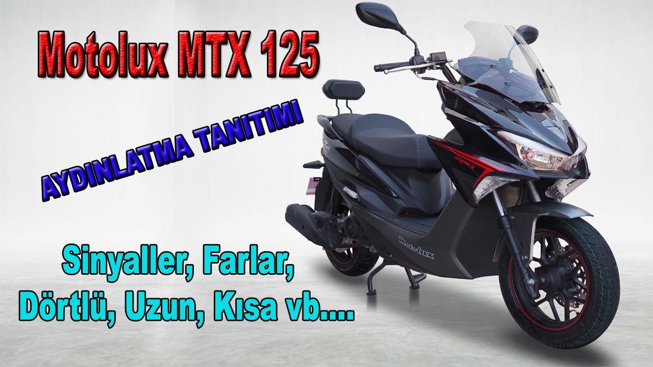 Motolux MTX 125 cc // Işıkları / Far, Sinyal, Stopları !!! 2022 ve 2023 Farkları !