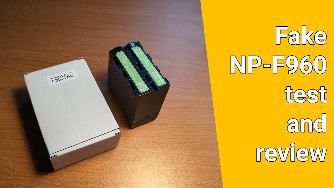Обзор поддельного аккумулятора NP-F960 и тест емкости