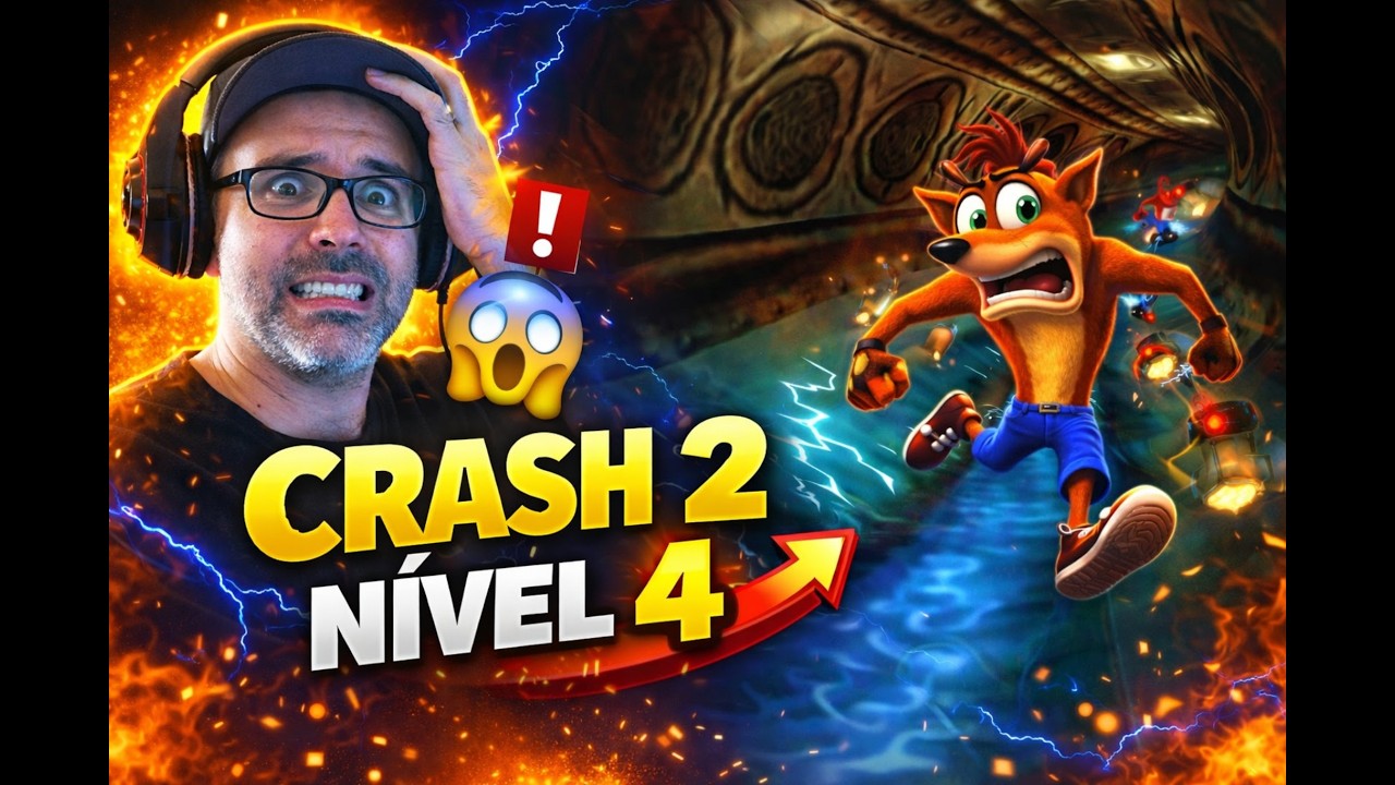 CRASH 2 NÍVEL 4 – FASE COMPLICOU! 😱