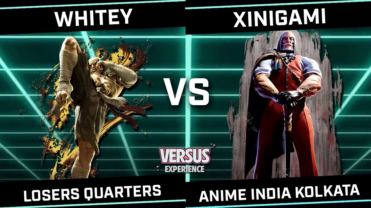 Whitey (Sagat) vs Xinigami (JP) - Versus Experience ANIME INDIA KOLKATA - SF6