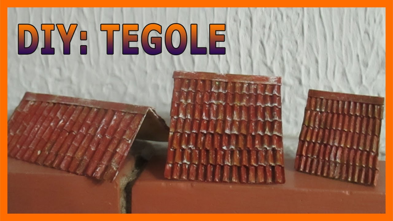 TEGOLE REALISTICHE PER MODELLISMO: TUTORIAL FAI-DA-TE CON IL CARTONE ONDULATO
