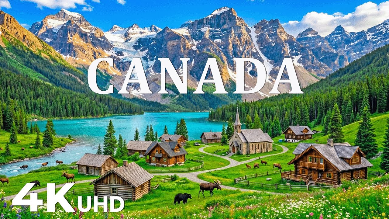 Canada 4K | A Hidden World of Natural Wonders – Canadian Rockies, Crystal Lakes & Scenic Villages