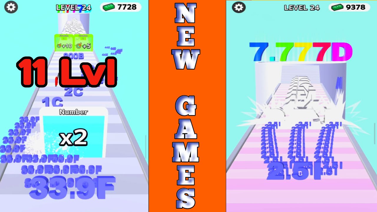 (2025) Number Merge Run Shooting Level Up Number Max Level 3D Gameplay