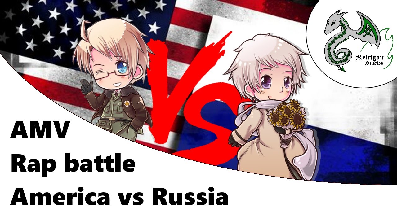 AMV Hetalia - RAP BATTLE America VS Russia