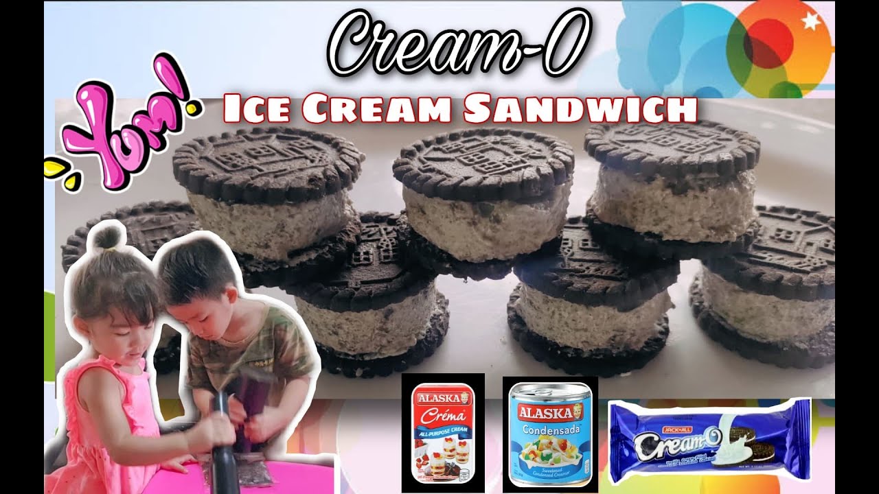 Cream-O ICE CREAM SANDWICH| 3 Ingredients