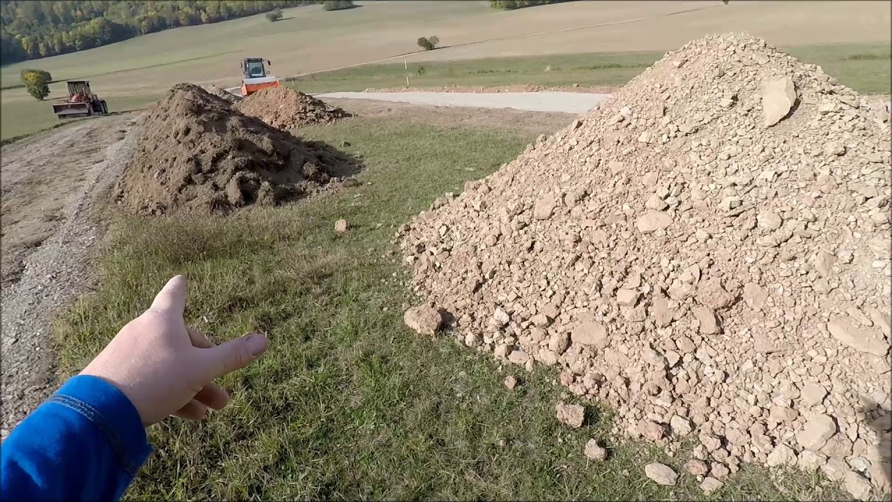 Sondeln - dann habe ich die Fahrradweg Baustelle entdeckt. Suche mit dem Metalldetektor