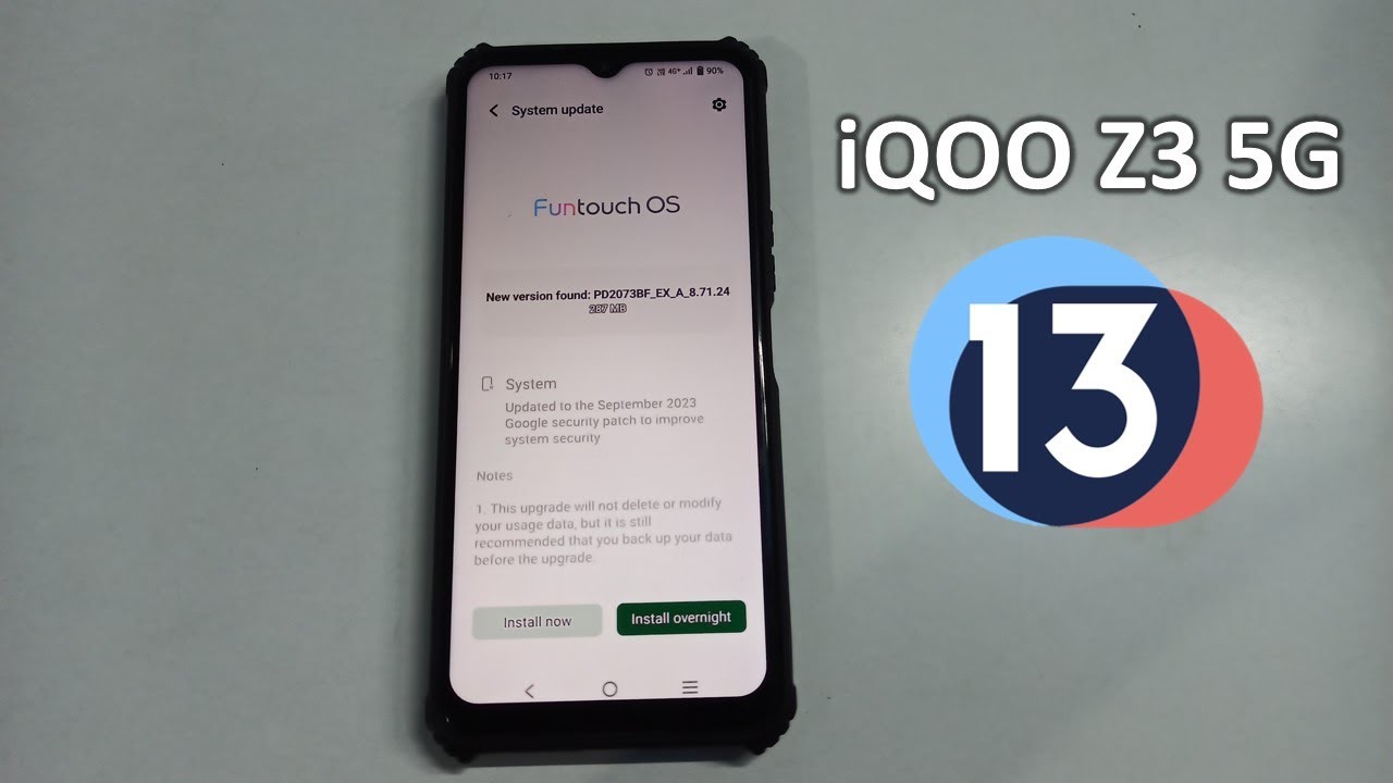 iQOO Z3 5G New Software Update September 2023