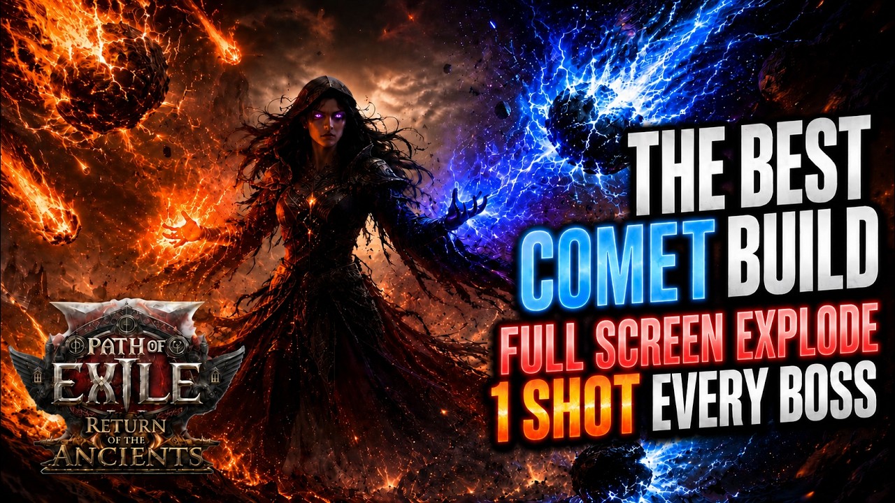 PoE 2 0.5 Stormweaver Spark COC Comet - INSANE Comet Rain FULL Screen CLEAR EXPLODE Palm SETUP