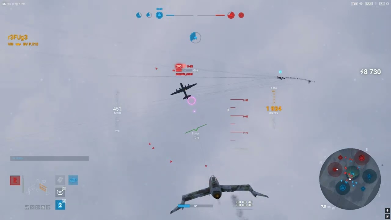 World of Warplanes NA 25/09/08 Blohm und Voss P.210 gameplay