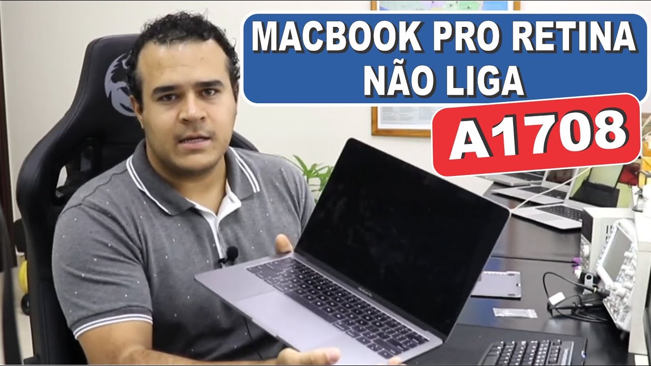 Macbook Retina A1708 não liga, reparo da logic board