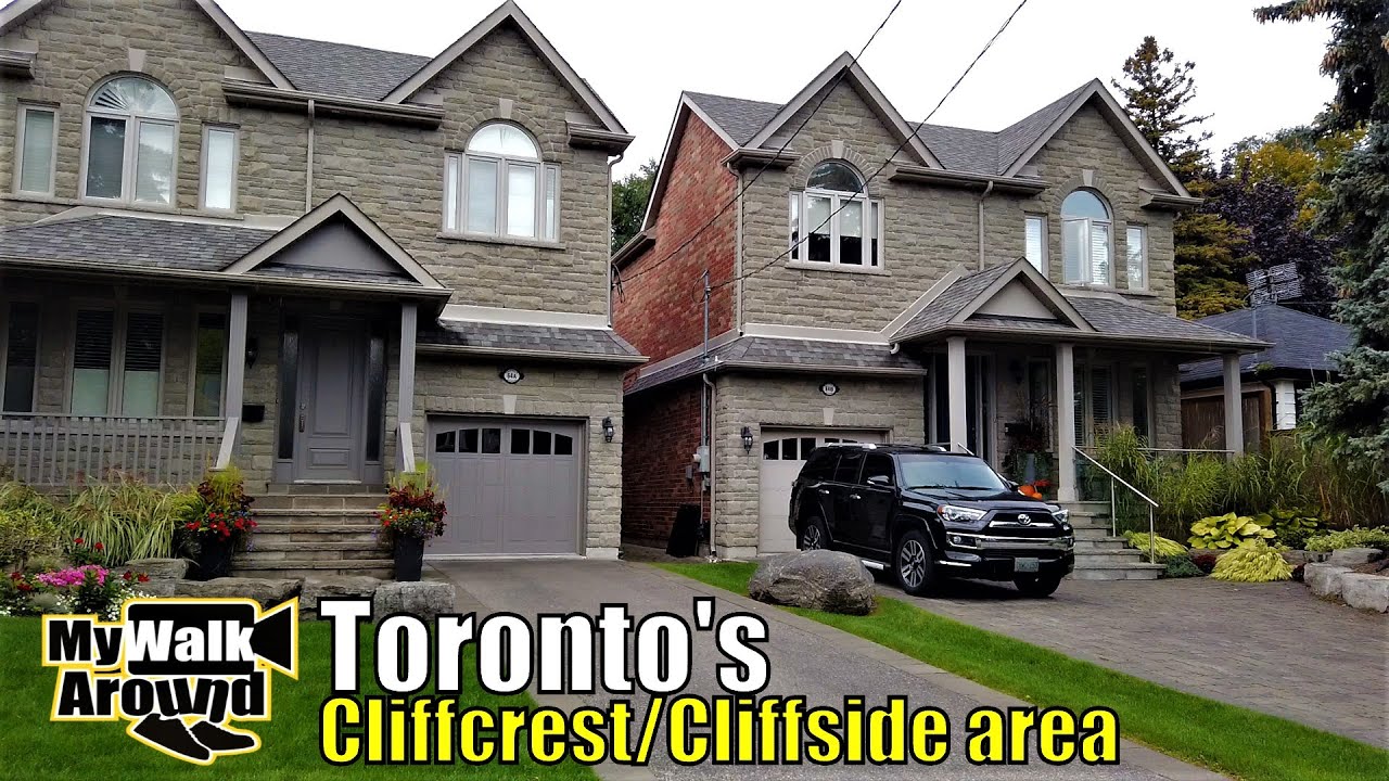 Toronto neighbourhoods: The Scarborough bluffs area (cliffcrest / cliffside) & nice houses