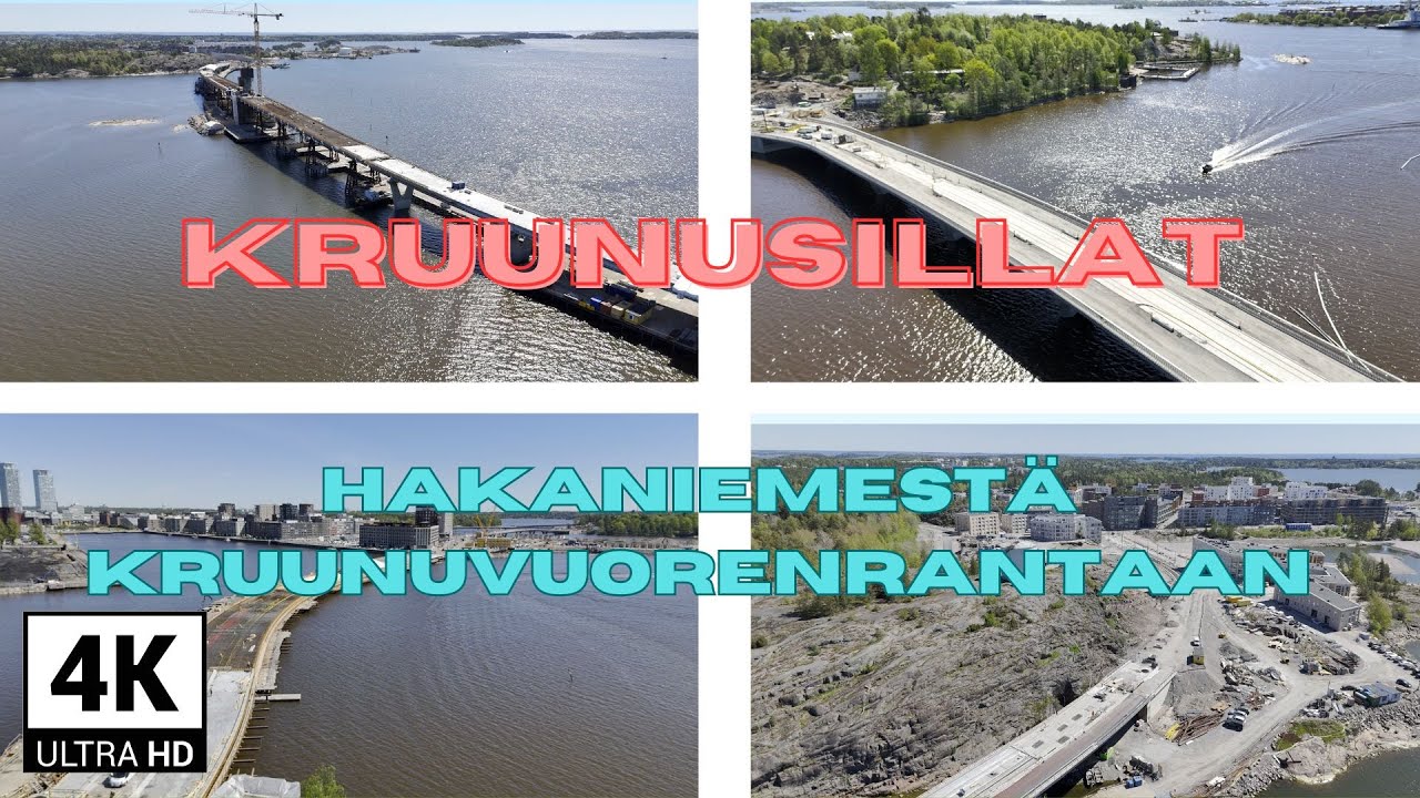 Kruunusiltojen työmaat toukokuussa 2024