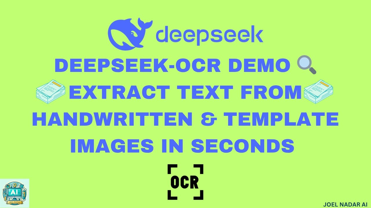 DeepSeek-OCR Demo | Extract Text from Handwritten & Template Images in Seconds