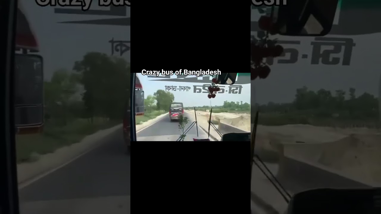 crazy bus driver in Bangladesh #aura #bangladesh #shorts #bus
