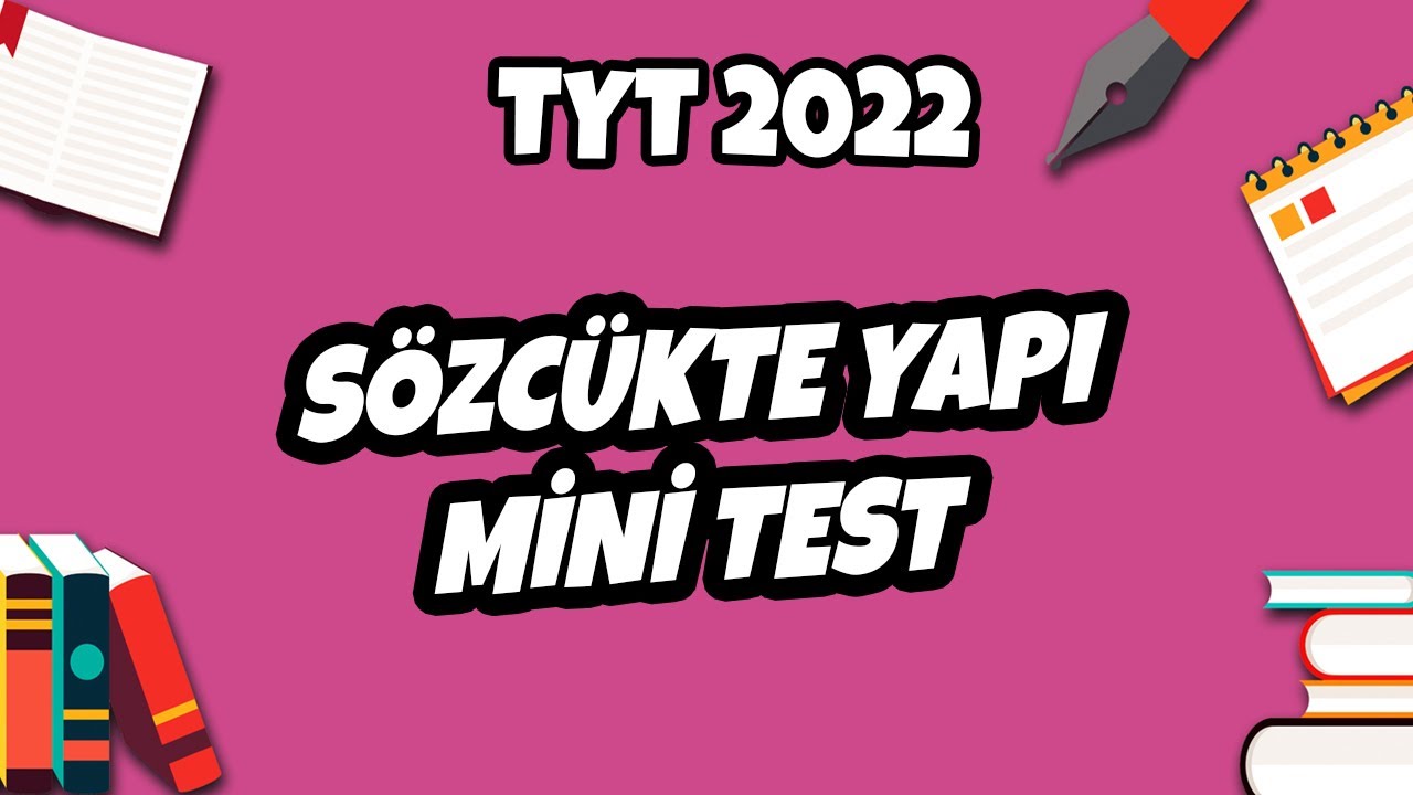 TYT Sözcükte Yapı Mini Test | TYT Türkçe 2022 #hedefekoş
