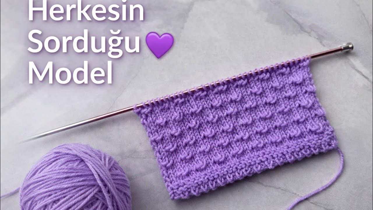 Bir Kez Başla, Bırakamayacaksın! 💜 Çok Beğenilen Örgü Modeli