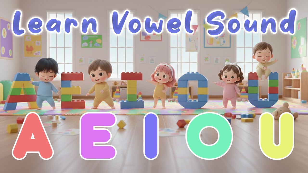 A E I O U Song 🔤 Preschool Vowel Learning Song