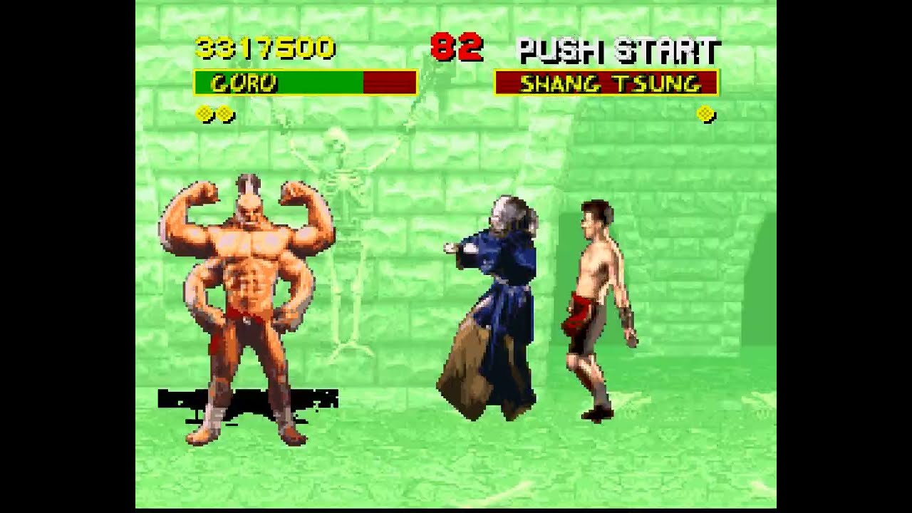 SNES Mortal Kombat 1 Jugar con GORO