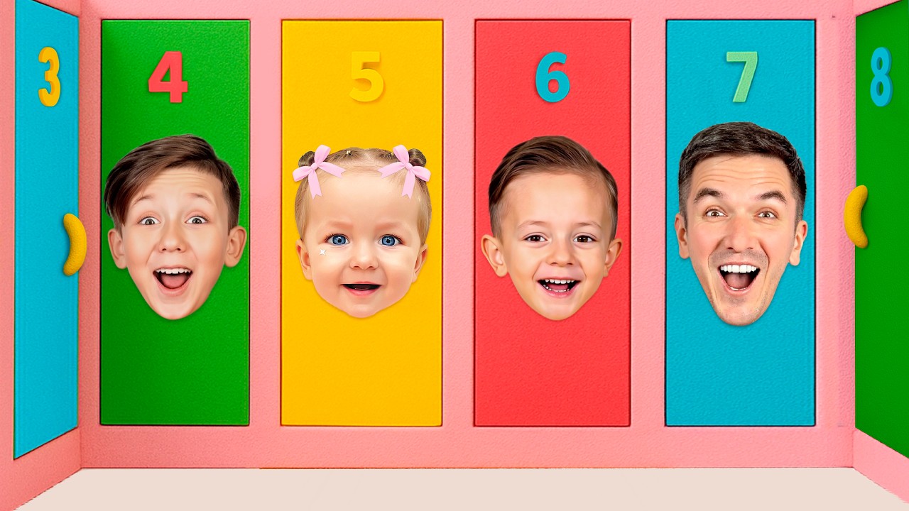Eva and 10 Doors | Learn Numbers 1 to 10