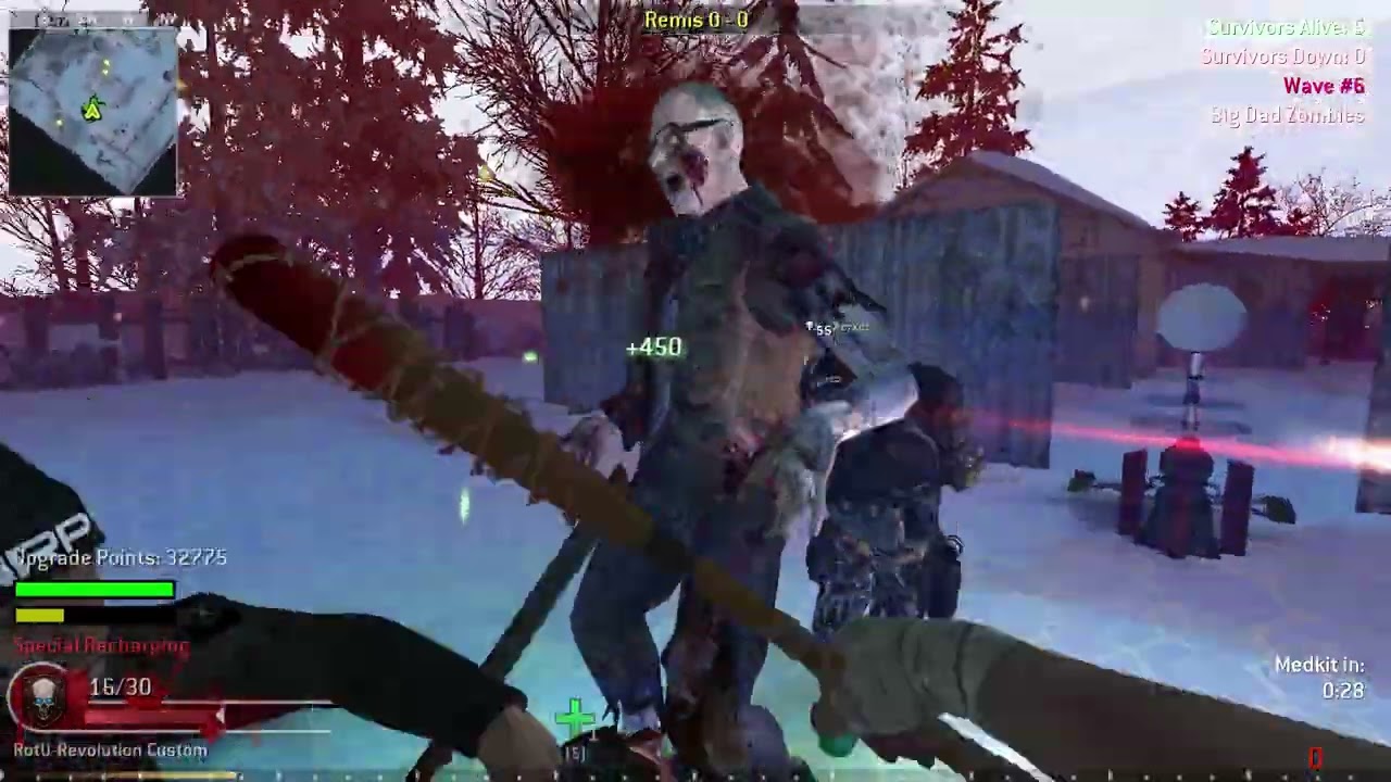 Call of Duty 4 Modern Warfare FNRP RotU Revolution Zombies #57 Snow Evil