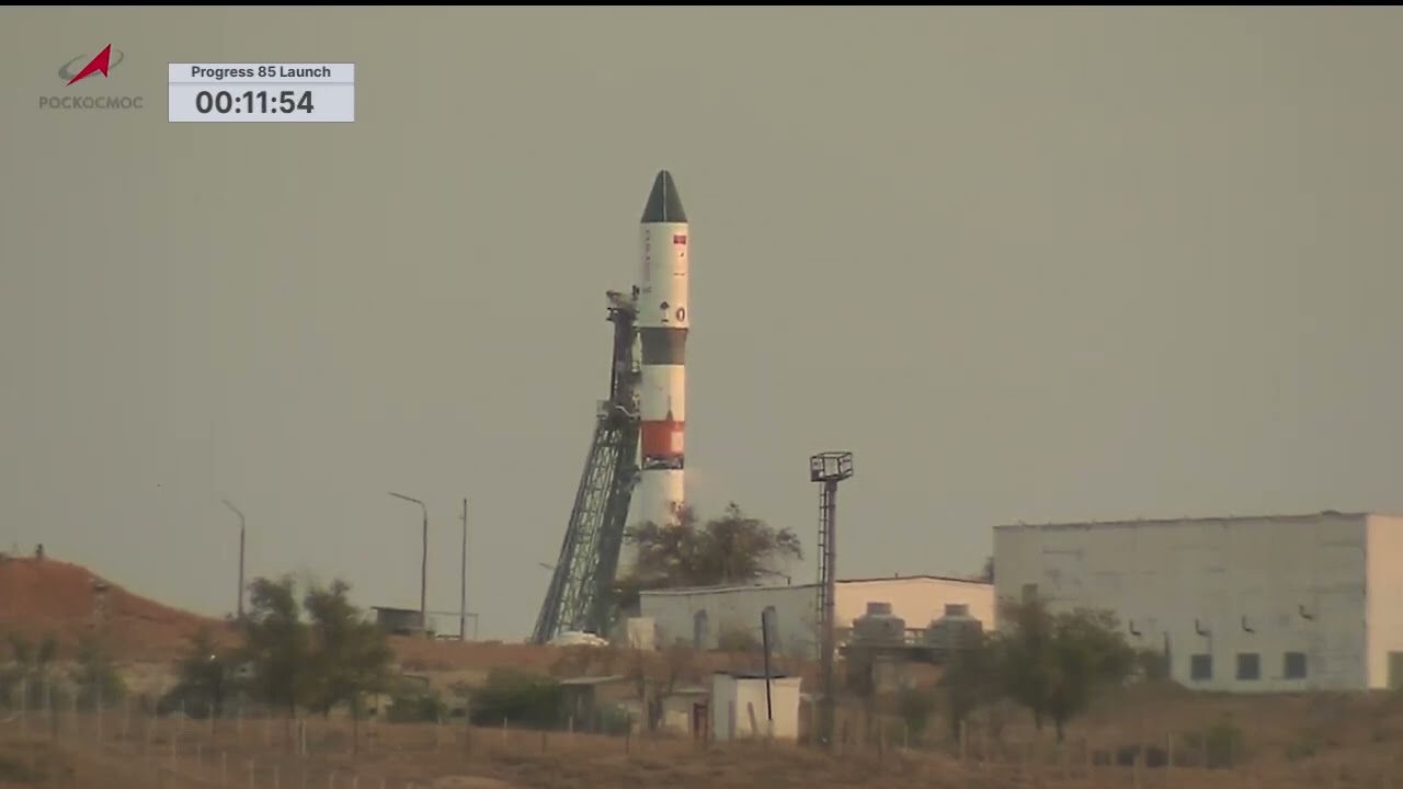 Expedition 69 Progress 85 Cargo Ship Launch from Baikonur Cosmodrome   Aug  22, 2023
