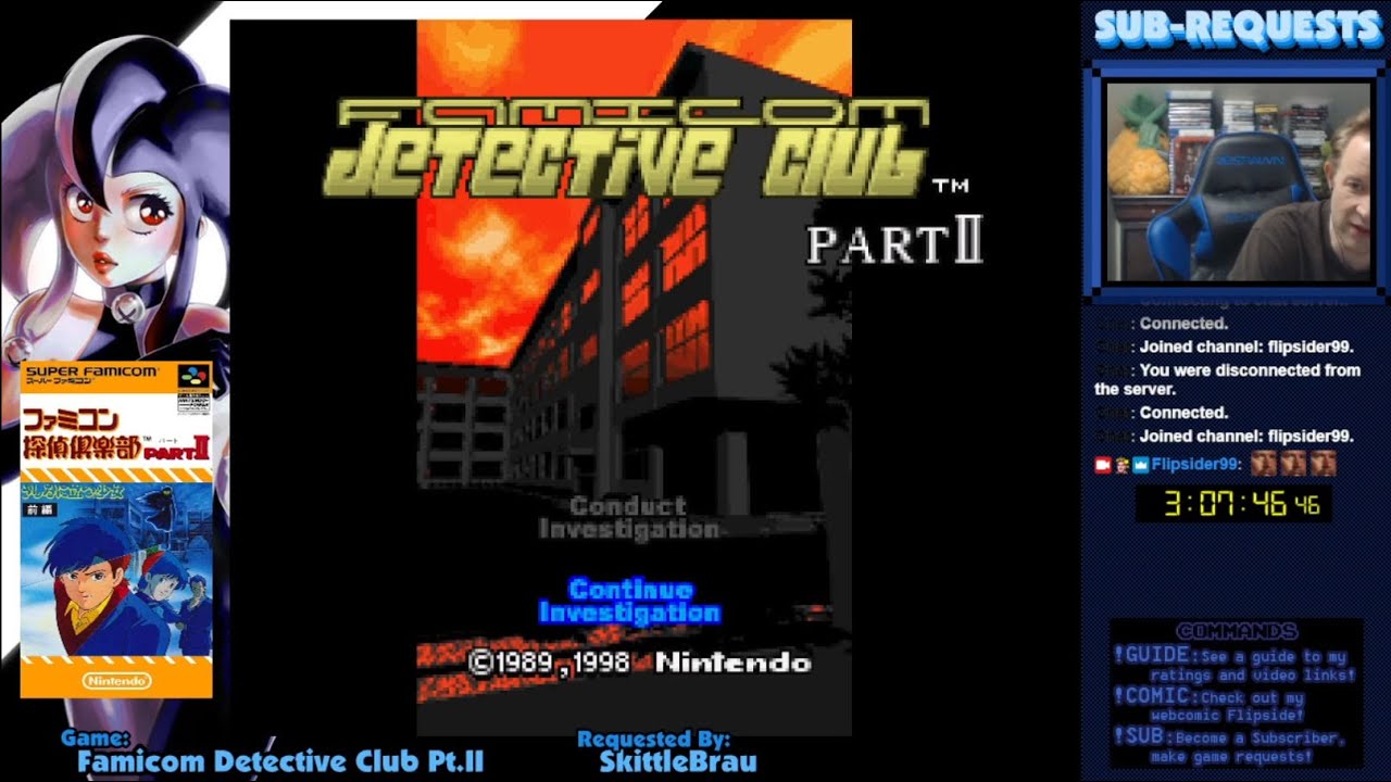 Sub-Requests: Famicom Detective Club, Part II (Super Famicom) Chapters 5-9