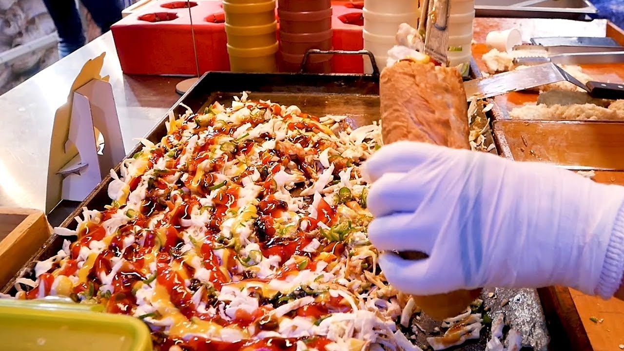 Багет Burger - корейский уличная еда
