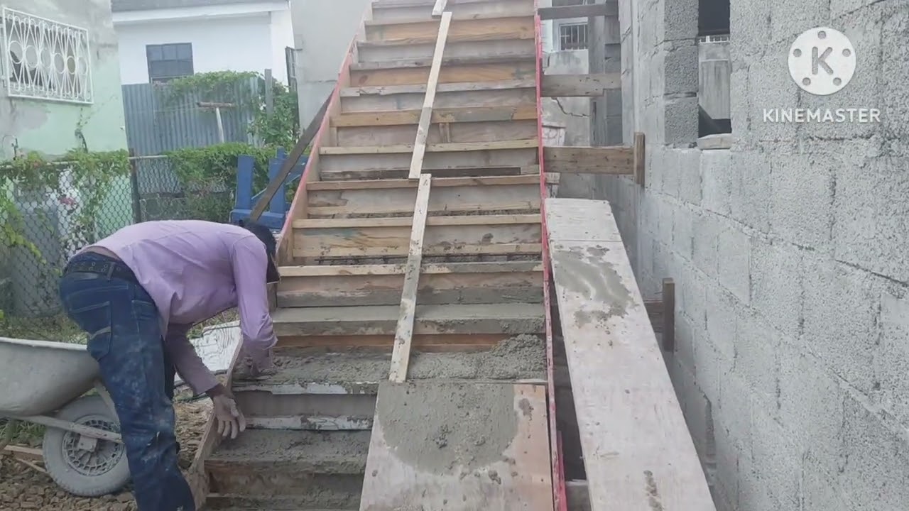 Men koman ou ka fè yon eskalye ak beton