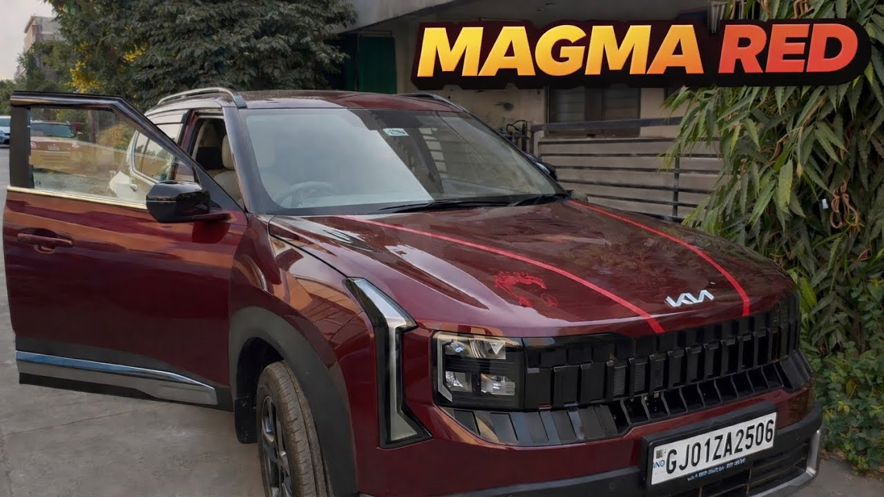 Kia Seltos 2026 Facelift HTX 🔥 Magma Red Walkaround | Features, Interior & Price