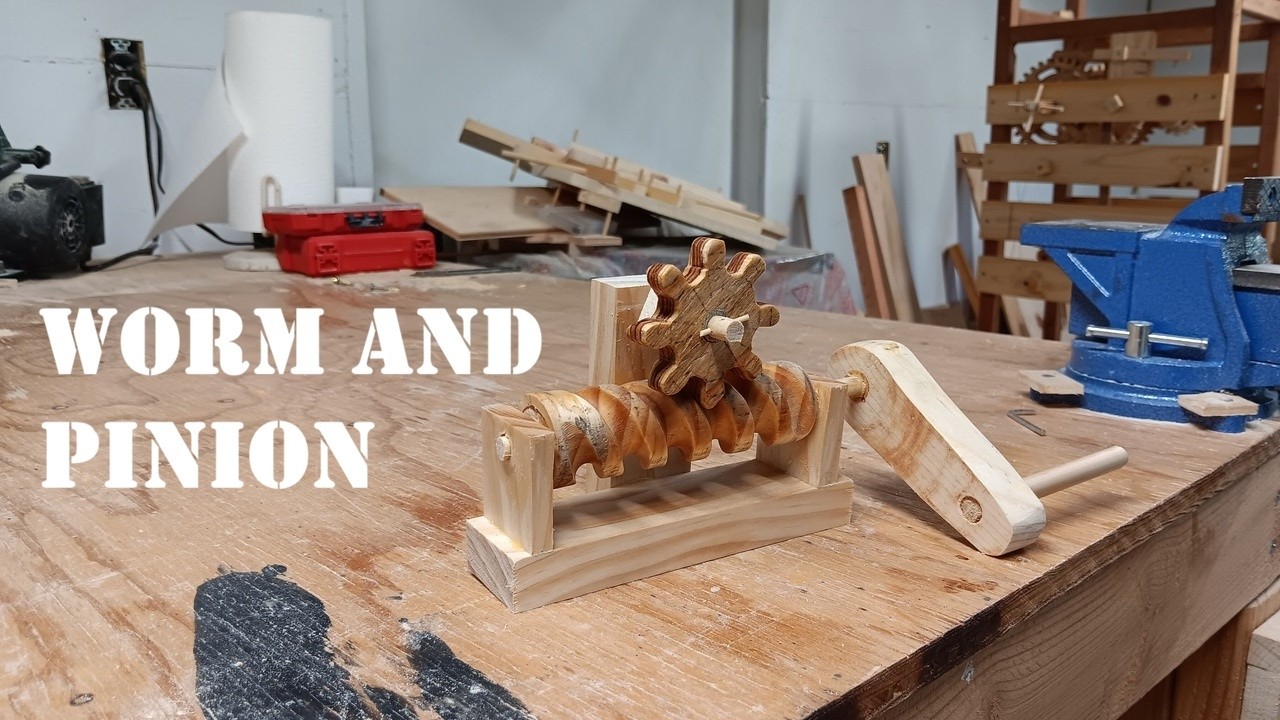 How to Make a Wooden Worm and Pinion