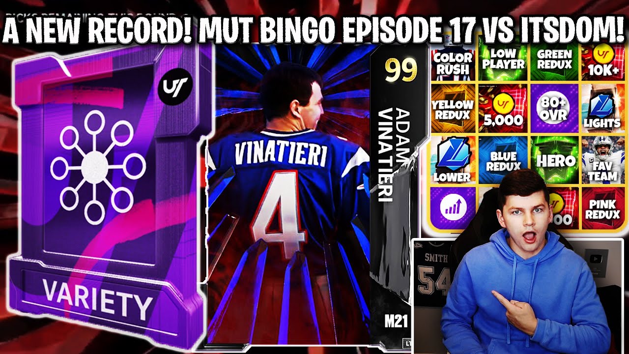 A NEW MUT BINGO RECORD! MUT BINGO EPISODE 17 VS ITSDOM! | MADDEN 21 ULTIMATE TEAM
