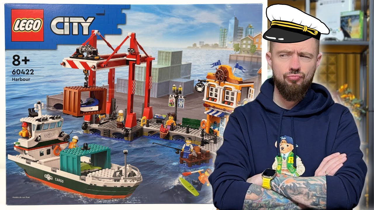 NADMORSKI PORT ZE STATKIEM TOWAROWYM 🐟 LEGO CITY 60422 RECENZJA
