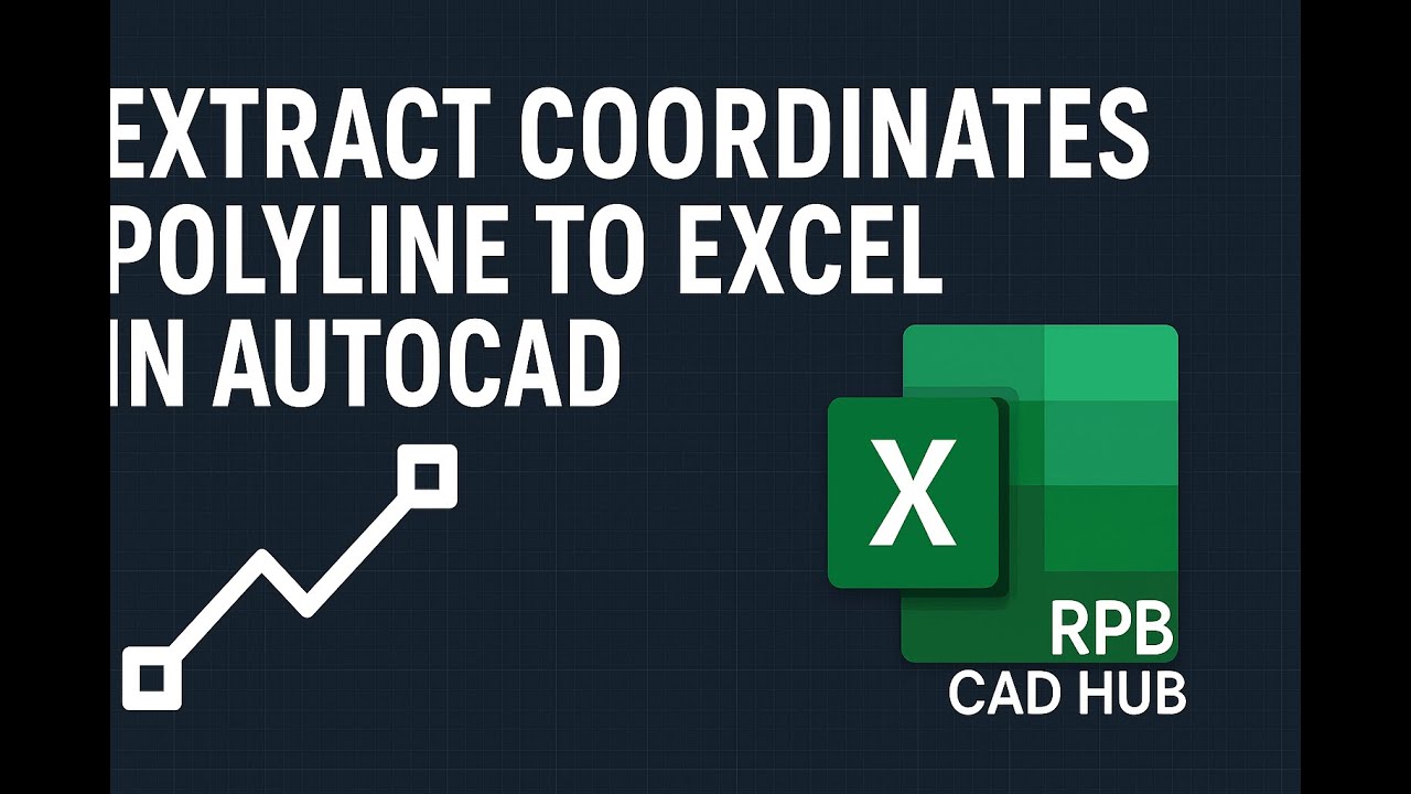 Extract Coordinates Polyline to Excel in AutoCAD#autocad #polyline