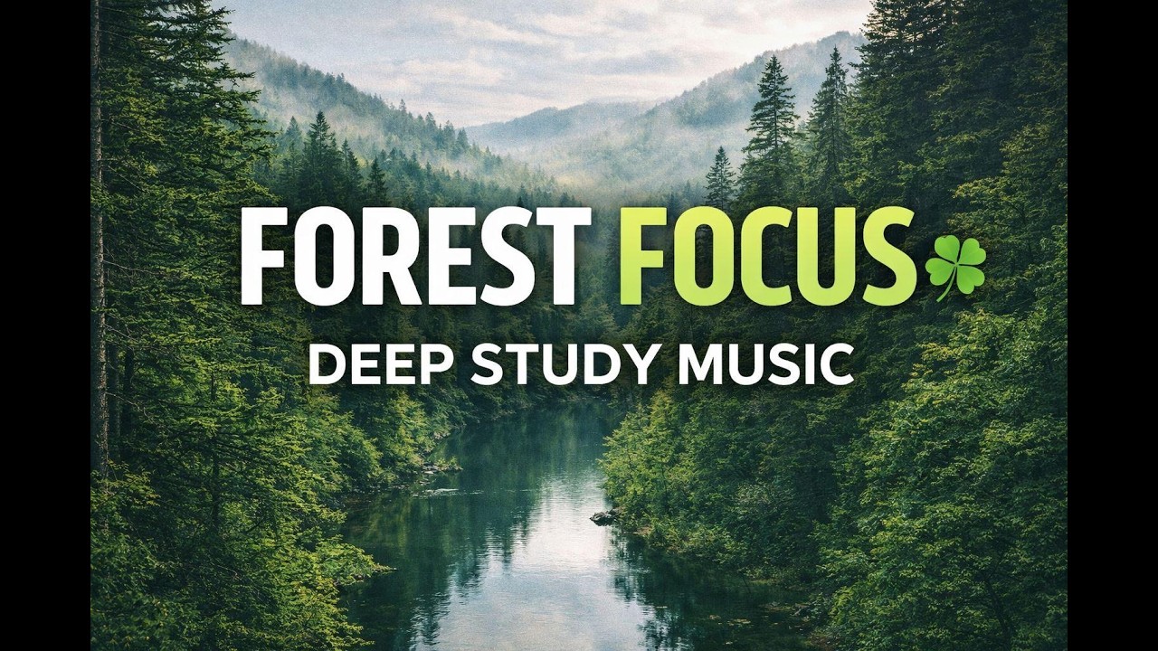 1 Hour Forest Study Music 🌿 | Deep Focus & Relaxing Nature Sounds