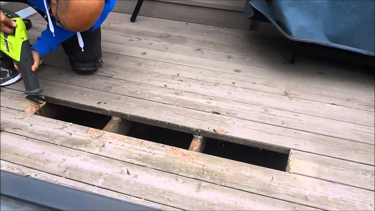 How To Replace Part Of A Deck Board