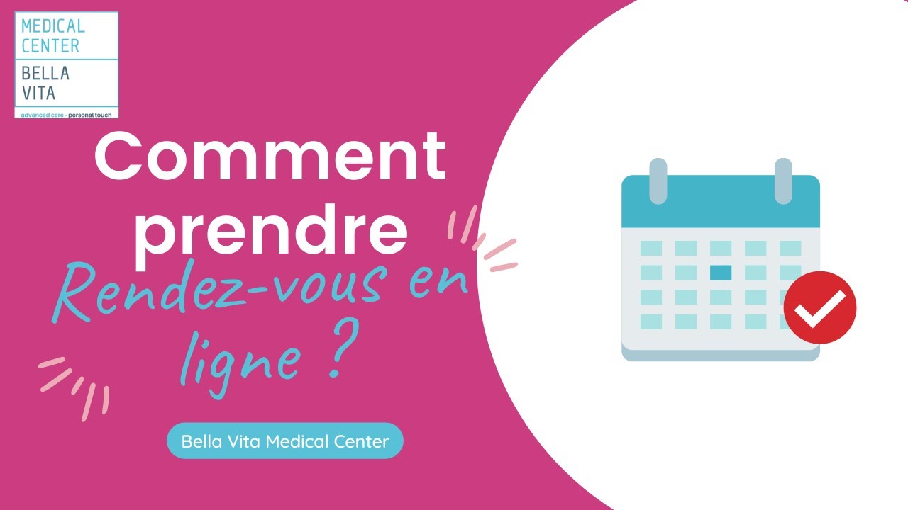 Comment prendre rendez-vous en ligne pour le Bella Vita Medical Center ?