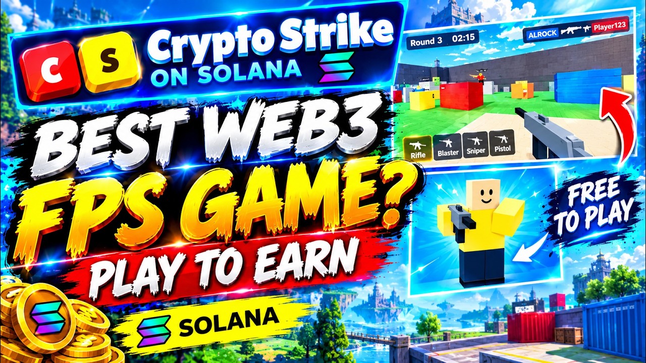 Crypto Strike on Solana 🔥 Web3 Game Review & First Impression | How to Play to Earn?