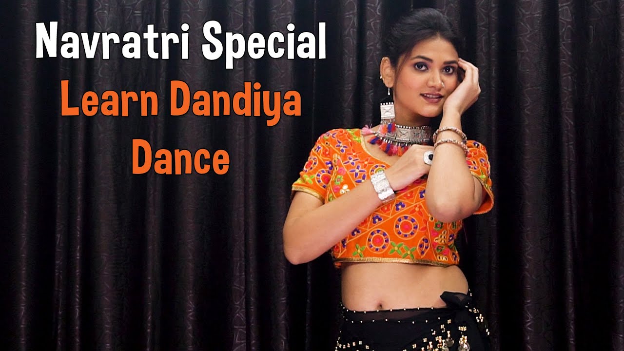 Dandiya Dance Steps Video | Learn 3 Easy Dandiya Steps For Beginners | Navaratri Dandiya Dance Songs