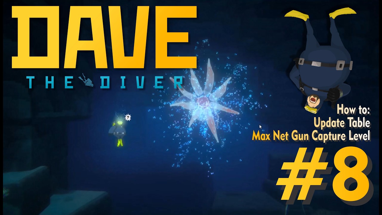 DAVE THE DIVER Gameplay + CHEAT ENGINE | Can Capture Big Fish With Net Gun [#8]