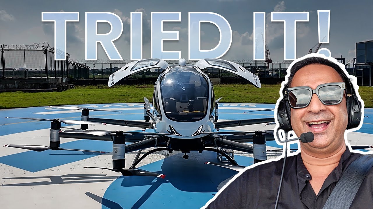 First Nepali to Fly eHANG eVTOL “Flying Taxi” at Headquarters EHang Guangzhou | Lokesh Oli