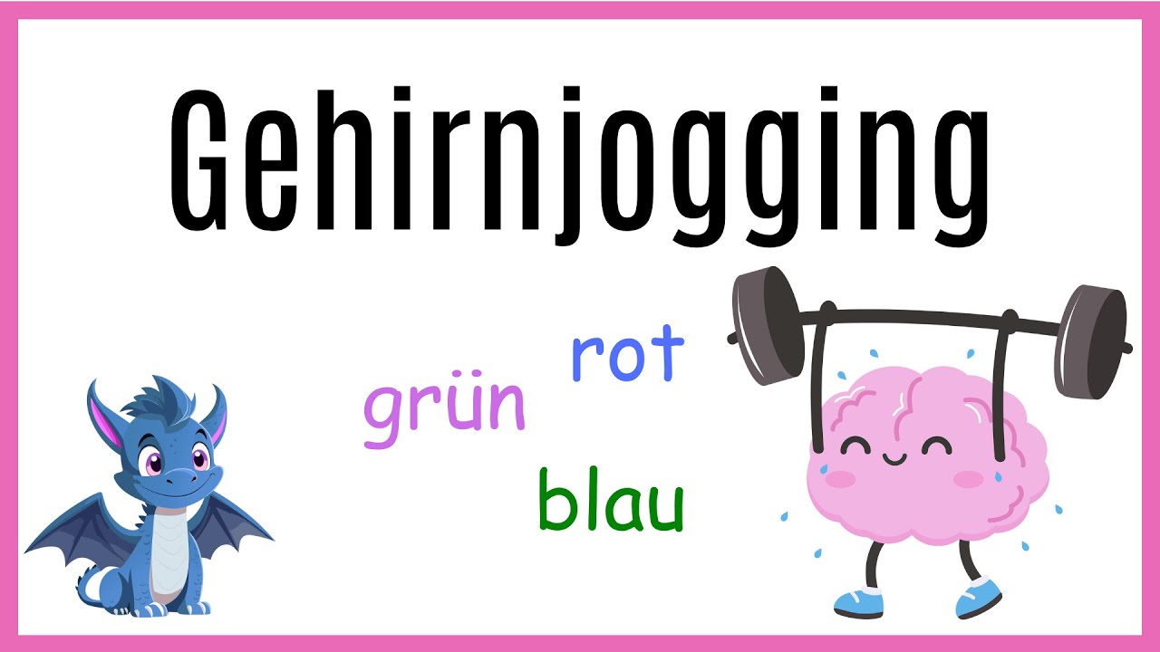 🧠🏃‍♀️Gehirnjogging 🏃‍♂️🧠 // Version mit Farbenlesen 🎨 // Übung zur Konzentration //